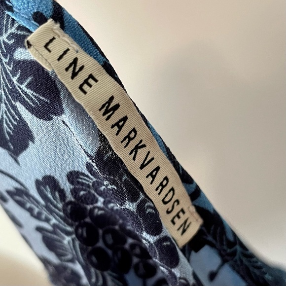 Line Markvardsen Evelyn Midi Dress Blue - Picture 7 of 13